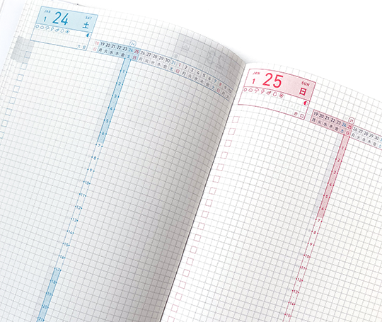 Jibun Techo - Agenda DAYs Mini 2026 - Grey