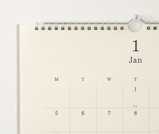 MD Paper - calendrier mural 2026 avec crayon