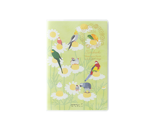 Midori - Agenda 2026 mensuel de poche - Oiseaux