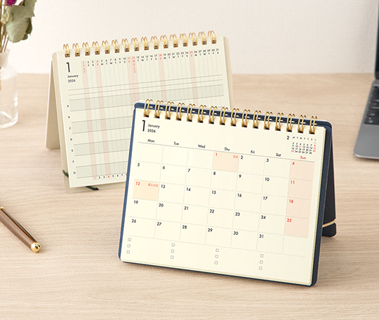 Midori - Agenda 2026 - Stand Diary - Beige