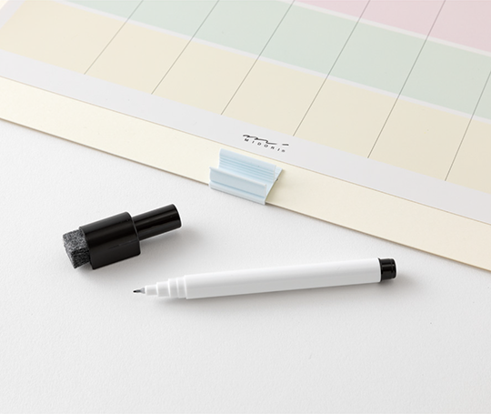 Midori - Calendrier 2026 avec tableau blanc - familial ou groupe