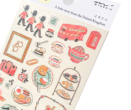 Midori - mini autocollants - Motifs United Kingdom