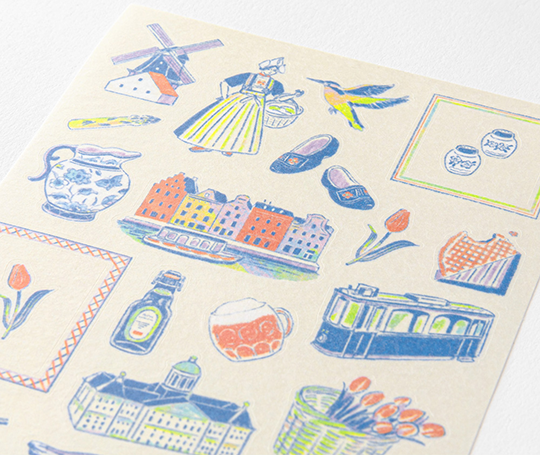 Midori - mini autocollants - Motifs des Pays-Bas