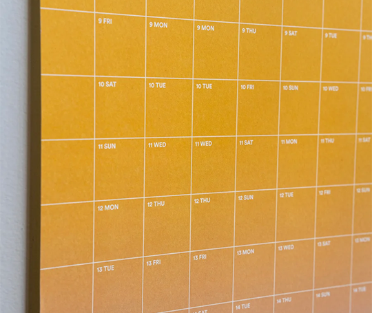Calendrier affiche 2026 - dégradé