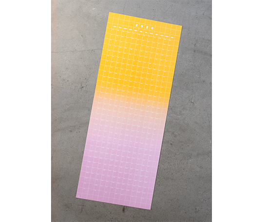 Calendrier affiche 2026 - dégradé