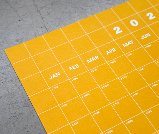 Calendrier affiche 2026 - dégradé