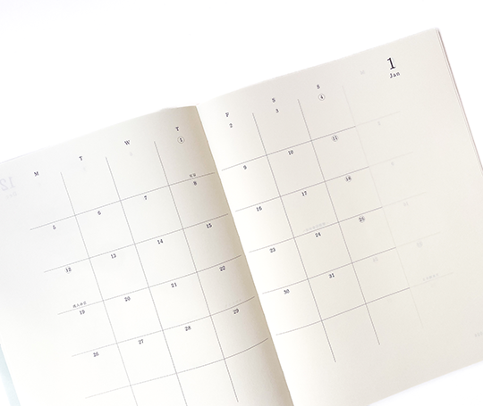 Midori MD Paper - agenda mensuel 2026 A5