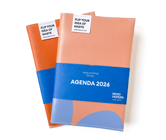 Redopapers - Agenda 2026 upcyclé - Orange