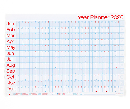 Crispin Finn - Year Planner 2026 (paysage)