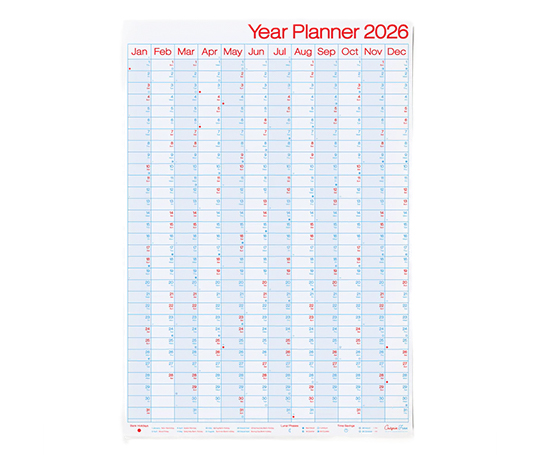 Crispin Finn - Year Planner 2026 (portrait)