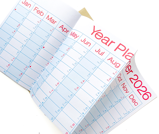 Crispin Finn - Year Planner 2026 (portrait)