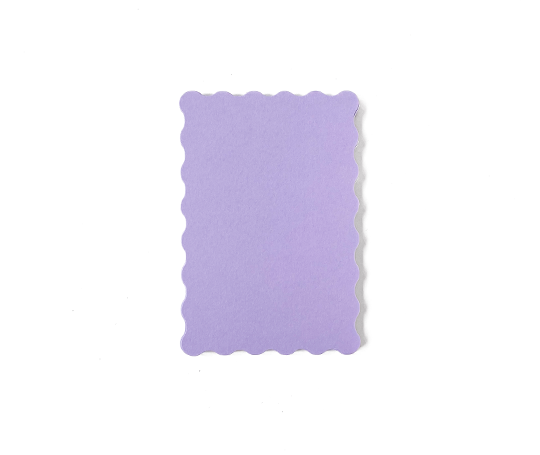 Carton A6 festonné - Lavender