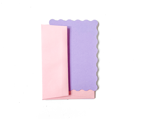 Carton A6 festonné - Lavender
