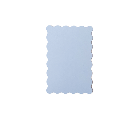 Carton A6 festonné - Azure Blue