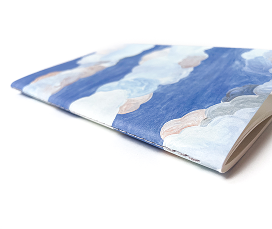 Carnet cousu - Nuages