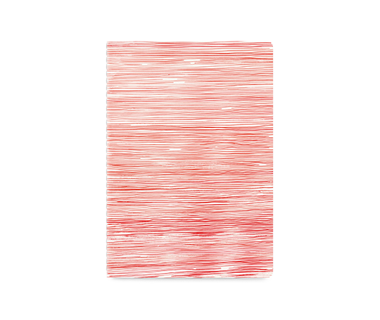 Carnet cousu - Lignes Rouges