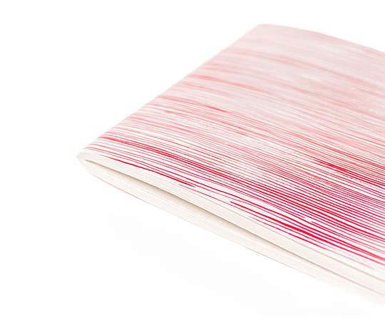 Carnet cousu - Lignes Rouges