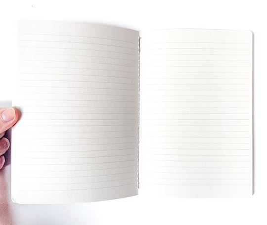 Carnet cousu - Lignes Rouges