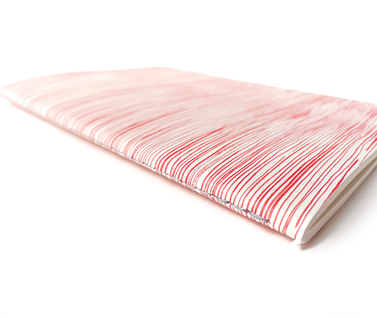 Carnet cousu - Lignes Rouges
