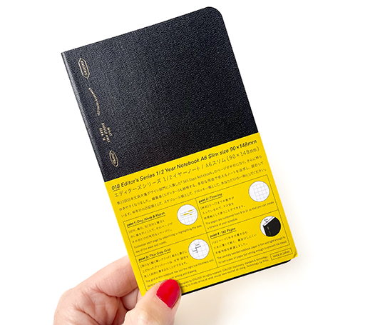 Stàlogy - Carnet 1/2 année A6 slim - Noir