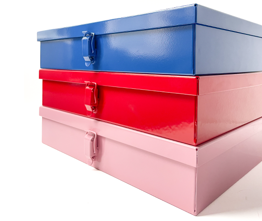 Boîte en métal - Bleu