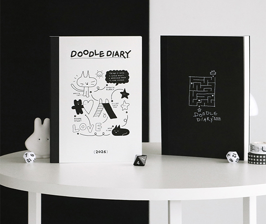 Agenda 2026 - Doodle Diary - White