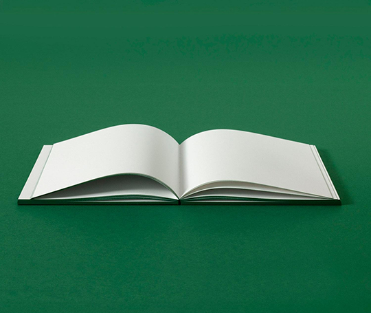 Carnet cousu main Martina à couverture gaufrée - Forest