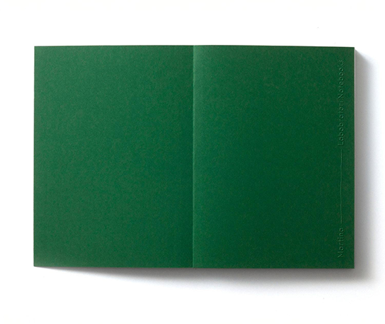 Carnet cousu main Martina à couverture gaufrée - Forest