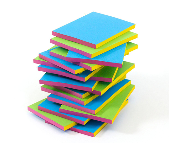 Carnet cousu main Ofelia - Bleu et vert