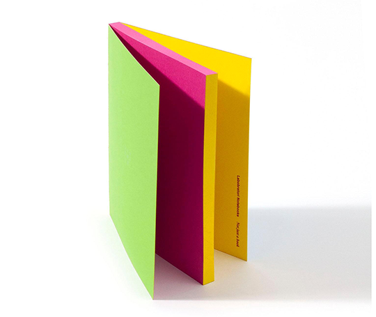 Carnet cousu main Ofelia - Bleu et vert