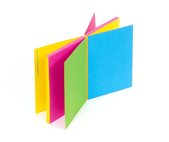 Carnet cousu main Ofelia - Bleu et vert