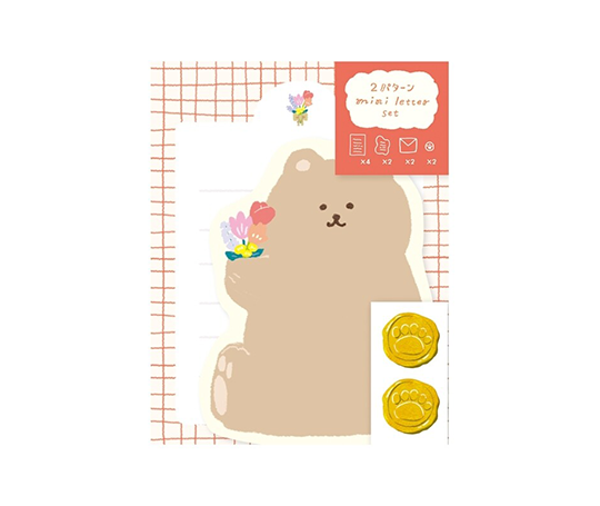 Petit set de papier à lettres - Ours