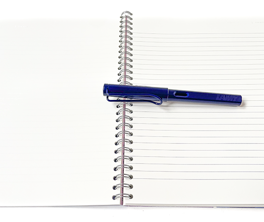 Notem - NELA Carnet à spirales - Blue Check (L)