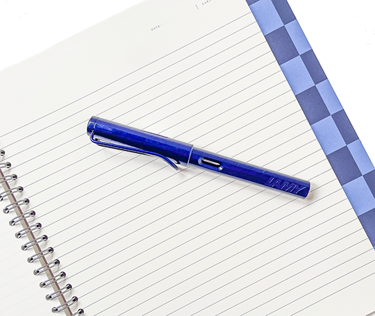 Notem - NELA Carnet à spirales - Blue Check (L)