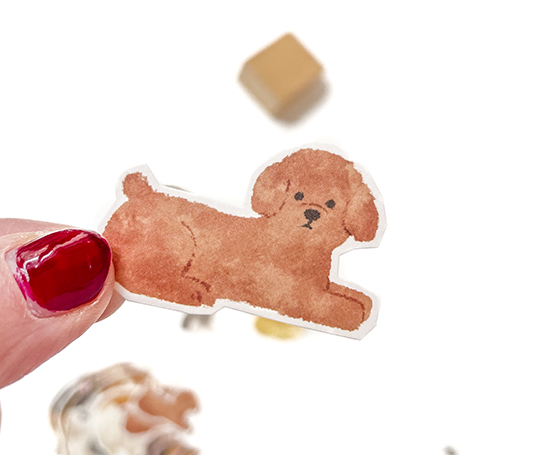 Grands autocollants - Chien