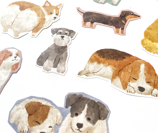 Grands autocollants - Chien