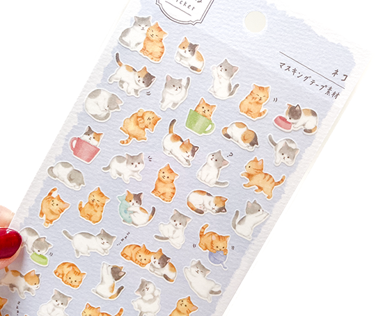 Planche d'autocollants - Chat