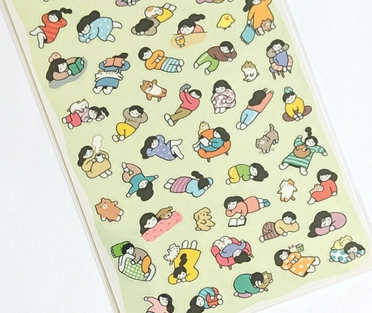 Planche d'autocollants - La détente