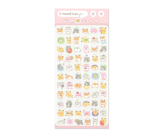 Planche d'autocollants #mood icon - Hamsters
