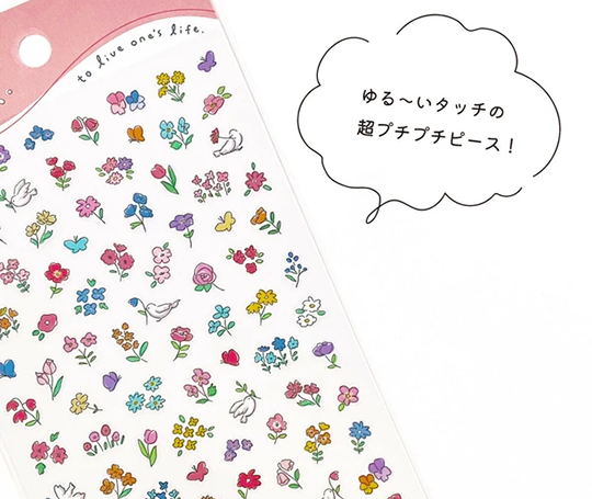 Planche d'autocollants - Mini fleurs