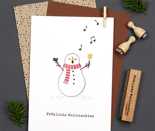 Cachet - Bonhomme de neige