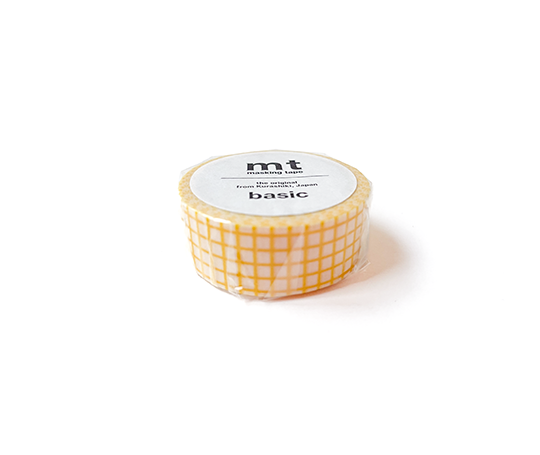 MT basic - washi tape Hougan dandelion (quadrillage)