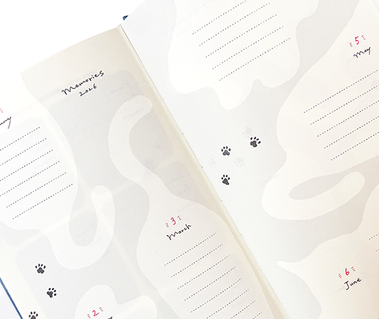 Midori - Agenda 2026 B6 slim toilé - bleu