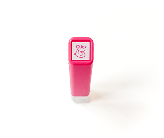 Mini cachet pré-encré - Chat OK !