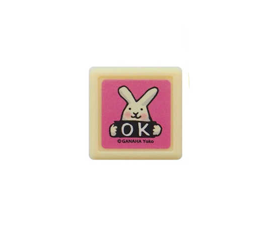 Cachet pré-encré - Lapin OK