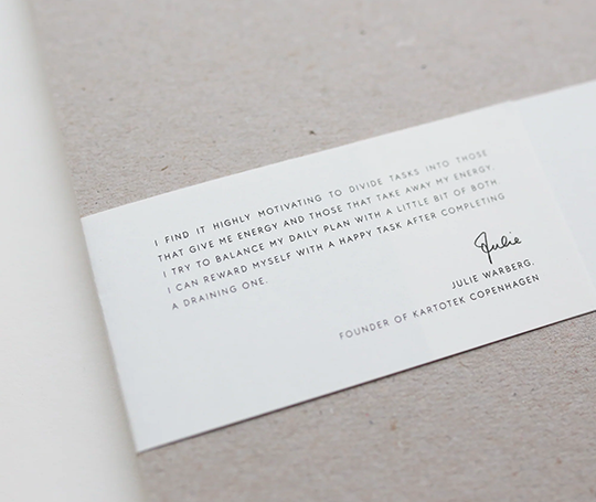 Kartotek "Balance your energy" list