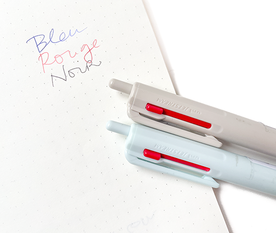 Uni-ball - stylo-bille Jetstream à 3 couleurs - Ice blue