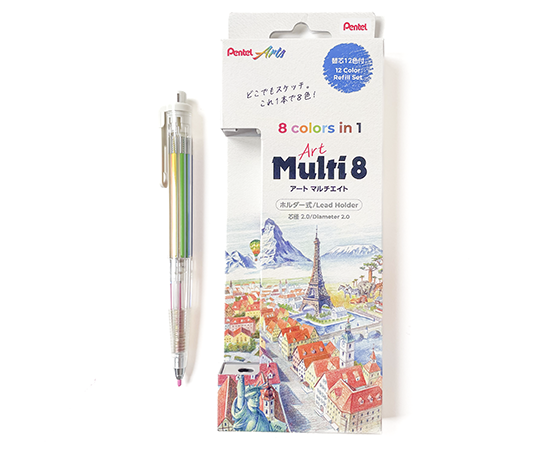 Multi8 - porte-mine à 8 couleurs en 1