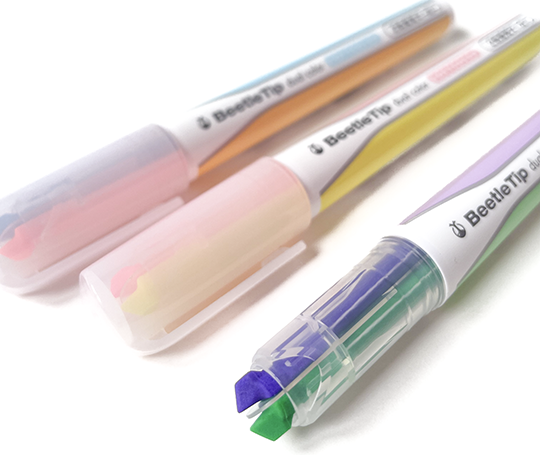 Surligneurs à double pointe Beetle Tip