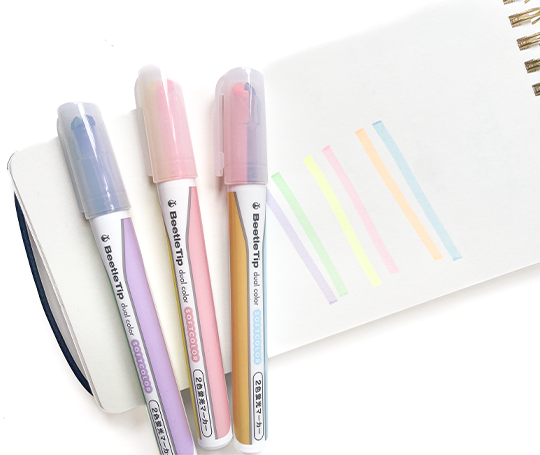 Surligneurs à double pointe Beetle Tip